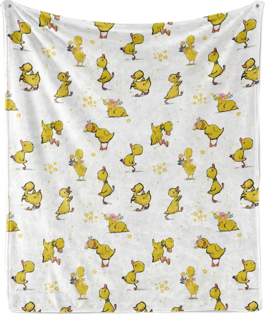 Copertina Flanella ABAKUHAUS 125x175 Anatroccoli Senape per Asilo