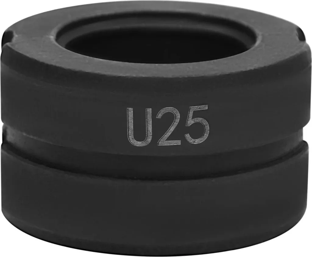 Insert de pince à sertir profil U noir en acier trempé pour tube composite