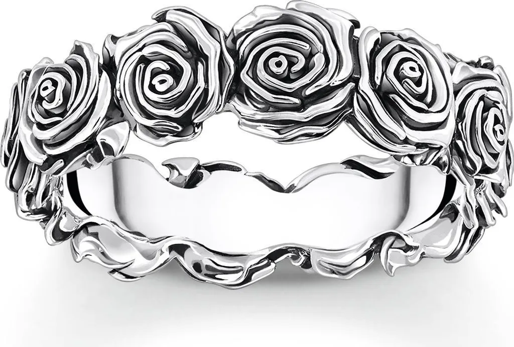 Bague Unie en Argent 925 Thomas Sabo TR2488 Rebel at Heart Largeur 66