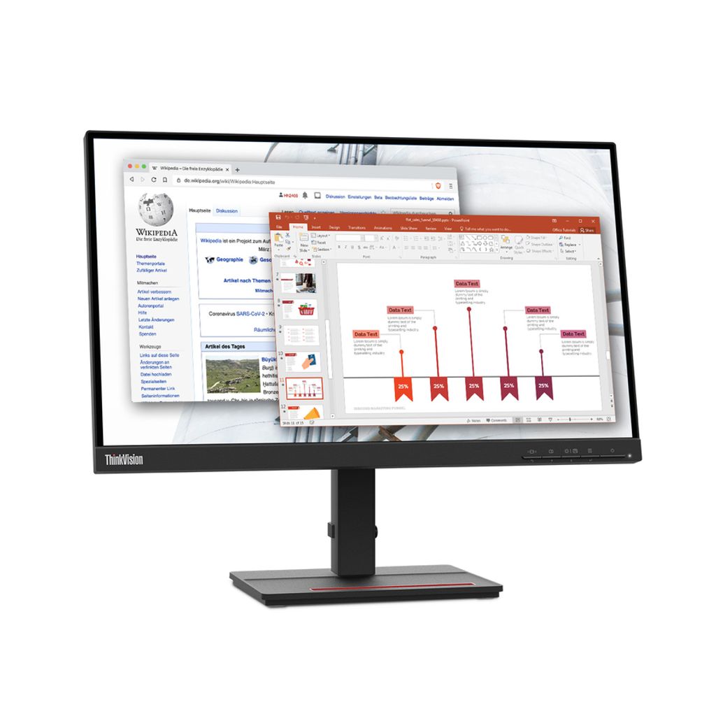Lenovo ThinkVision S22e, 54,6 cm (21.5"), 1920 x 1080 Produktbild 10