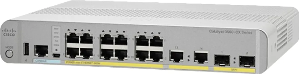 Switch Cisco WS-C3560CX-12PD-S Commutateur Réseau PoE+ 10G