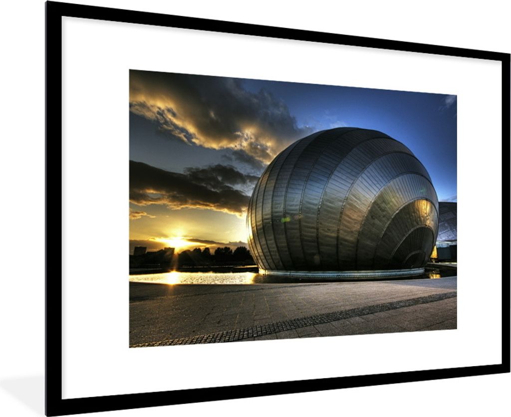 MuchoWow Gerahmtes Poster Theater - Glasgow - Schottland 90x60 cm - Poster mit Schwarzem Bilderrahmen Wandposter Rahmen Foto Bilder - Wanddekorat...