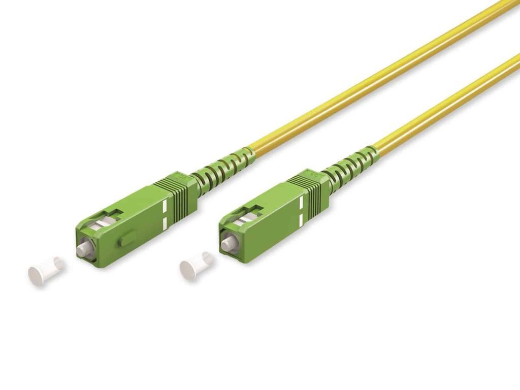 Goobay 59637 Glasfaserkabel 0,5 m SC/APC FTTH OS2 Gelb (59637)
