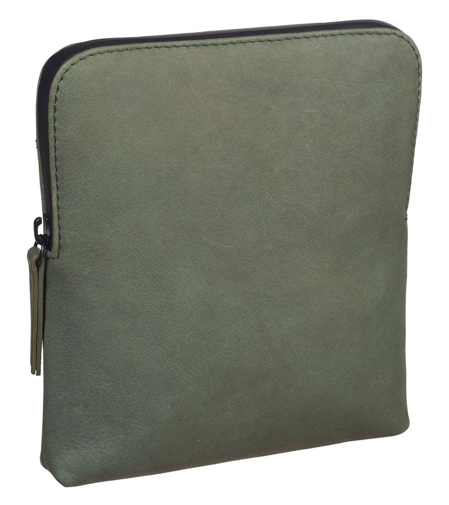 LEONHARD HEYDEN Leder Umhängetasche Den Haag Shoulder Bag Olive olivgrün