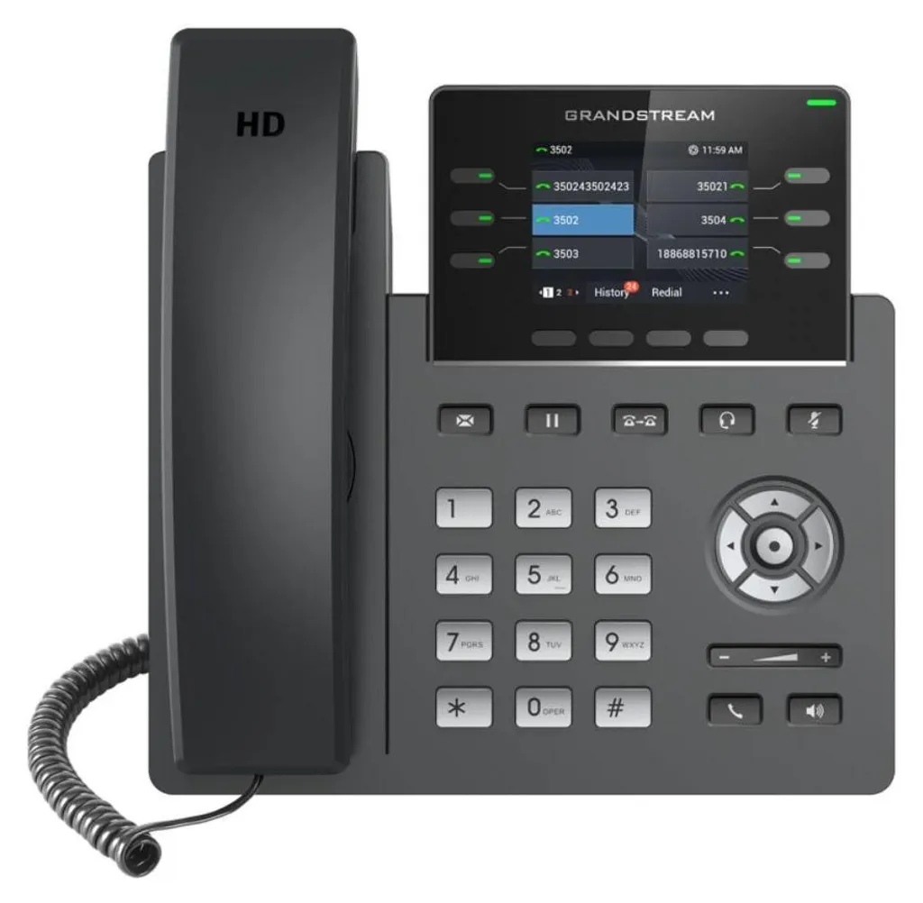Téléphone IP Wi-Fi Grandstream GRP2613W pour Bureaux et Télétravail