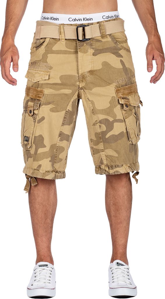 Geographical Norway Herren Shorts bapanoramique Camo Beige Produktbild 