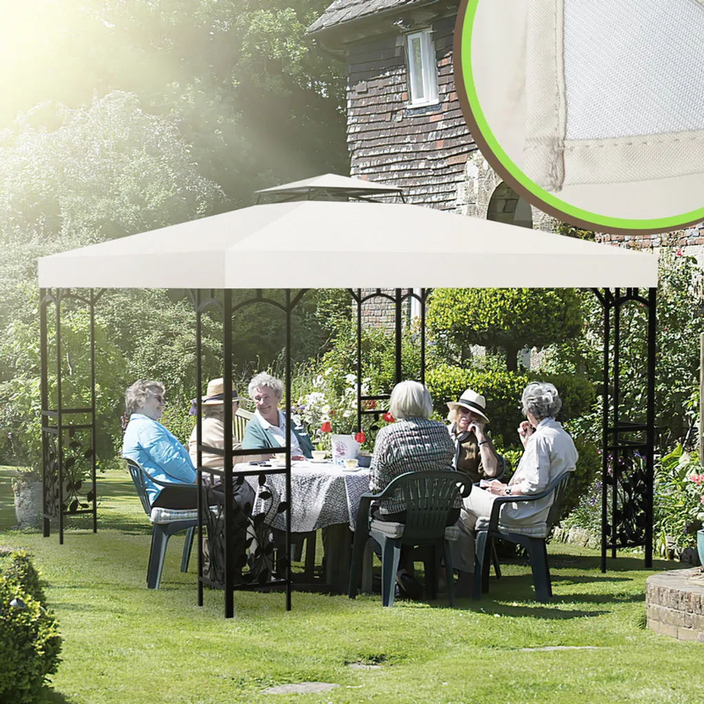 Ricambio Tetto Gazebo 3x3 TolleTour 150g/m2 Protezione UV e Pioggia
