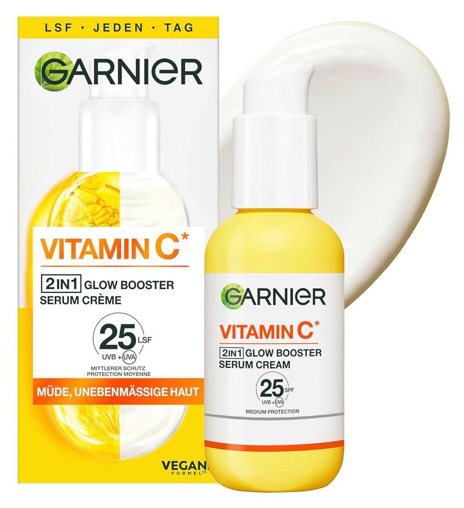 Garnier SkinActive Vitamin C 2in1 Glow Booster Serum Creme, Produktbild 