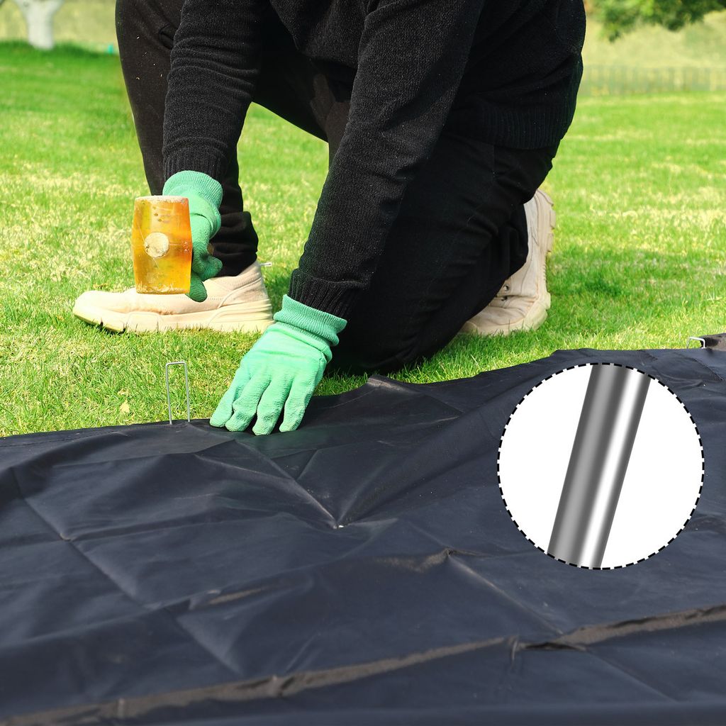 GARDEBRUK® 100x Erdanker verzinkter Stahl 150mm x 25mm Ø Produktbild 8