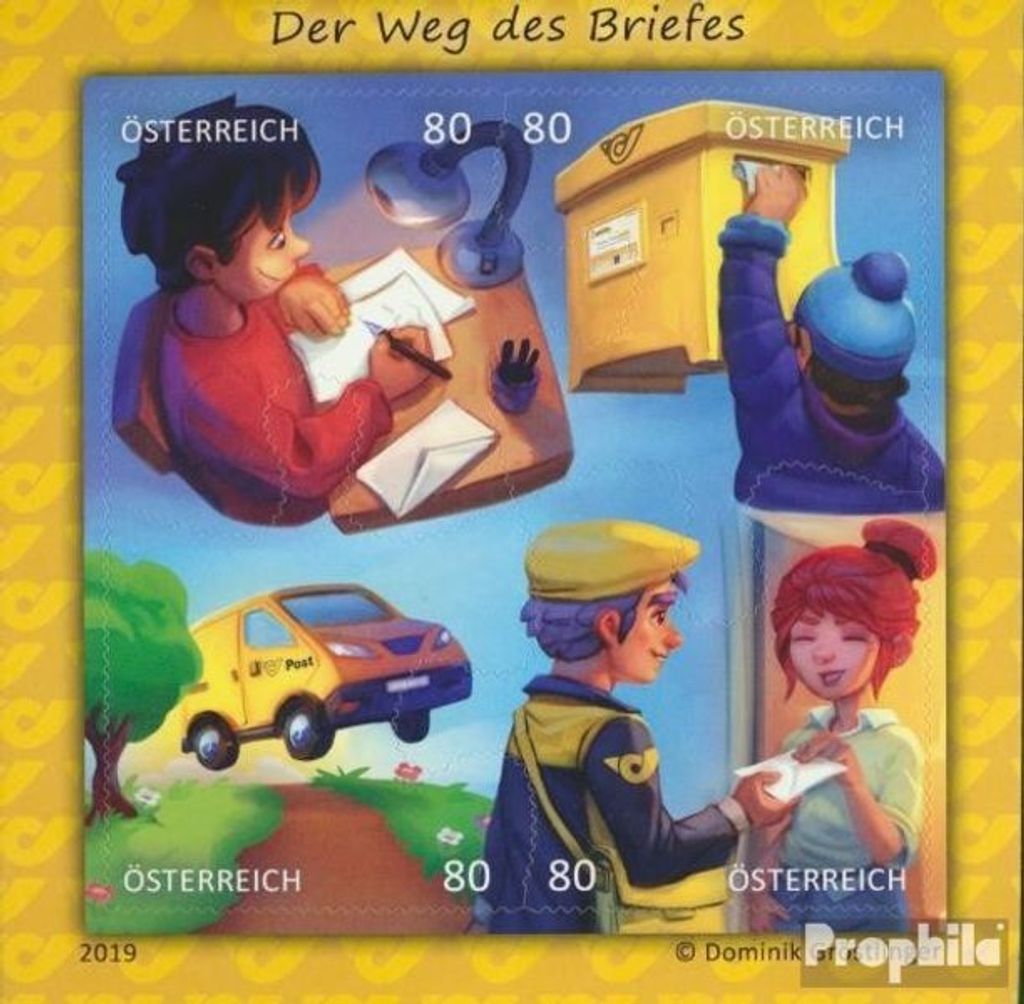 Briefmarken Österreich 2019 Mi Block103 (kompl.Ausg.) gestempelt Comic-Puzzle