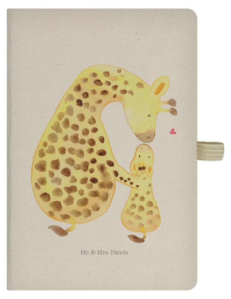 Mr. & Mrs. Panda Tagebuch Giraffe Kind - Transparent - Geschenk, Tochter, Mama, A5 Heft, Journal, Skizzenbuch, notizbuch, Afrika, Kladde, Mutter, L...