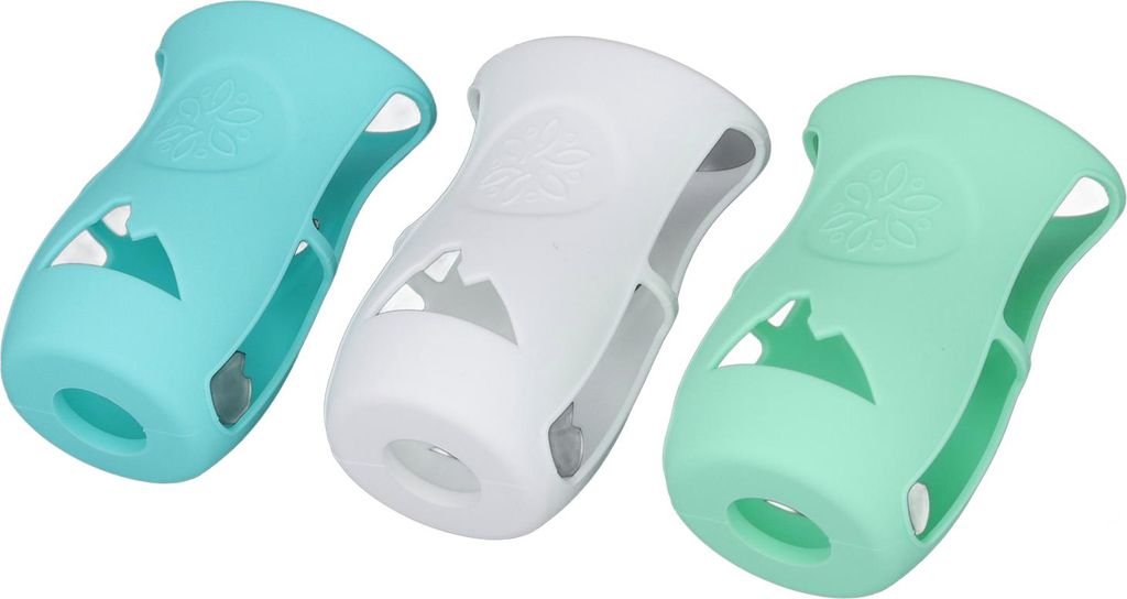 3pcs Flasche Silikonhülle Shatter Proof Deckung Anti Fluss für Glasbabyflaschen 8 oz Serie Weiß+hellgrün+dunkelgrün
