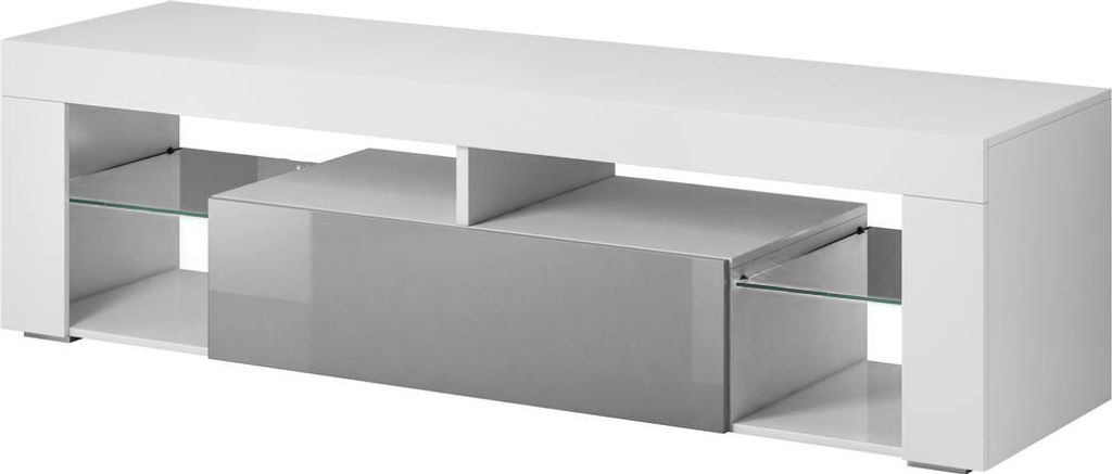 copy of TV-Möbel REN weiß mit LED 150x41,6x42 cm VIVALDI Produktbild 