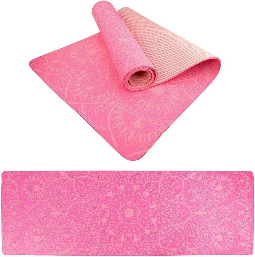 Lifefit YOGA MAT MANDALA DUO, 183x58x0,6cm, rosa Produktbild 