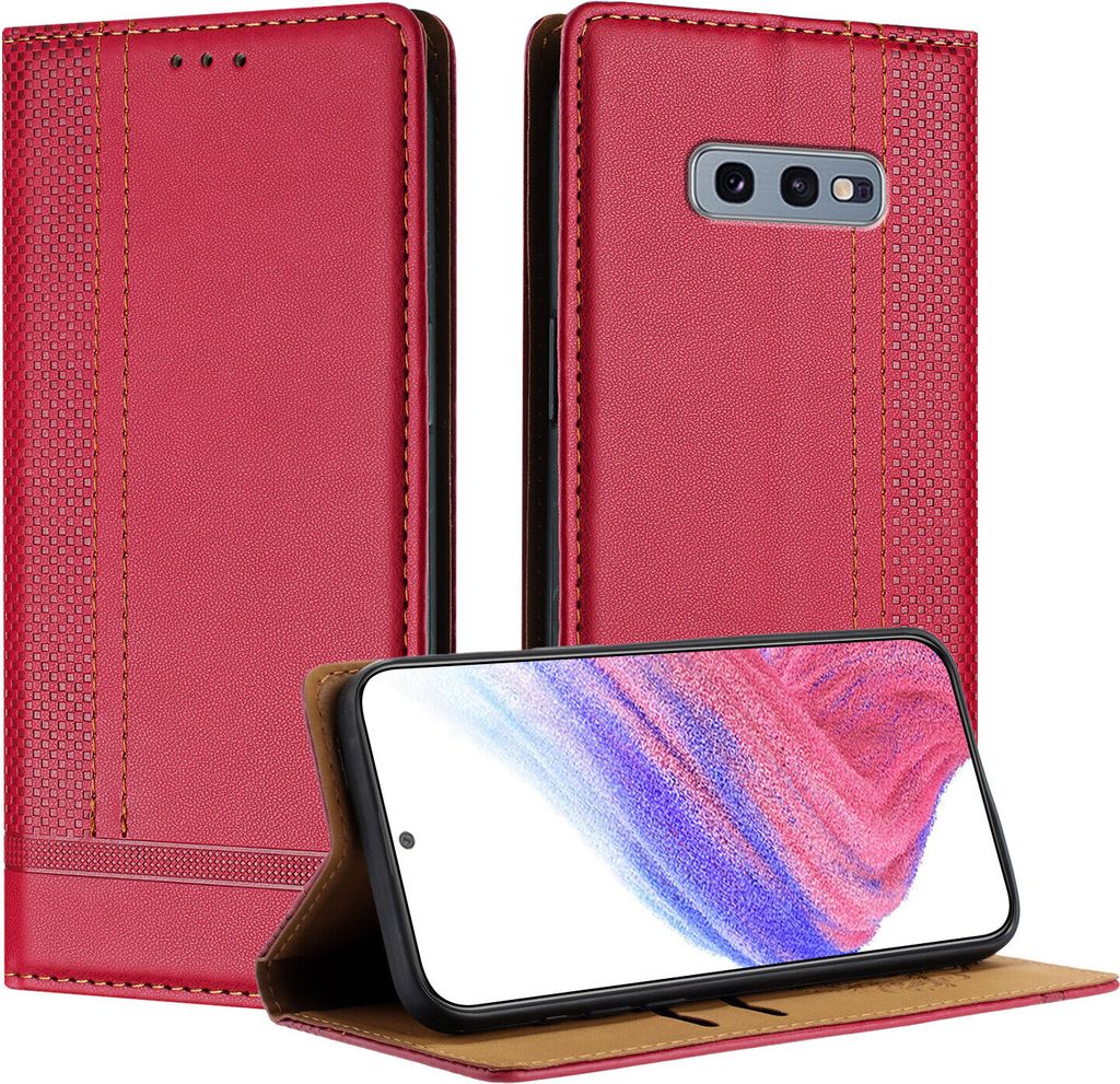 Etui pour Samsung Galaxy S10E en cuir avec fonction stand Image du produit 