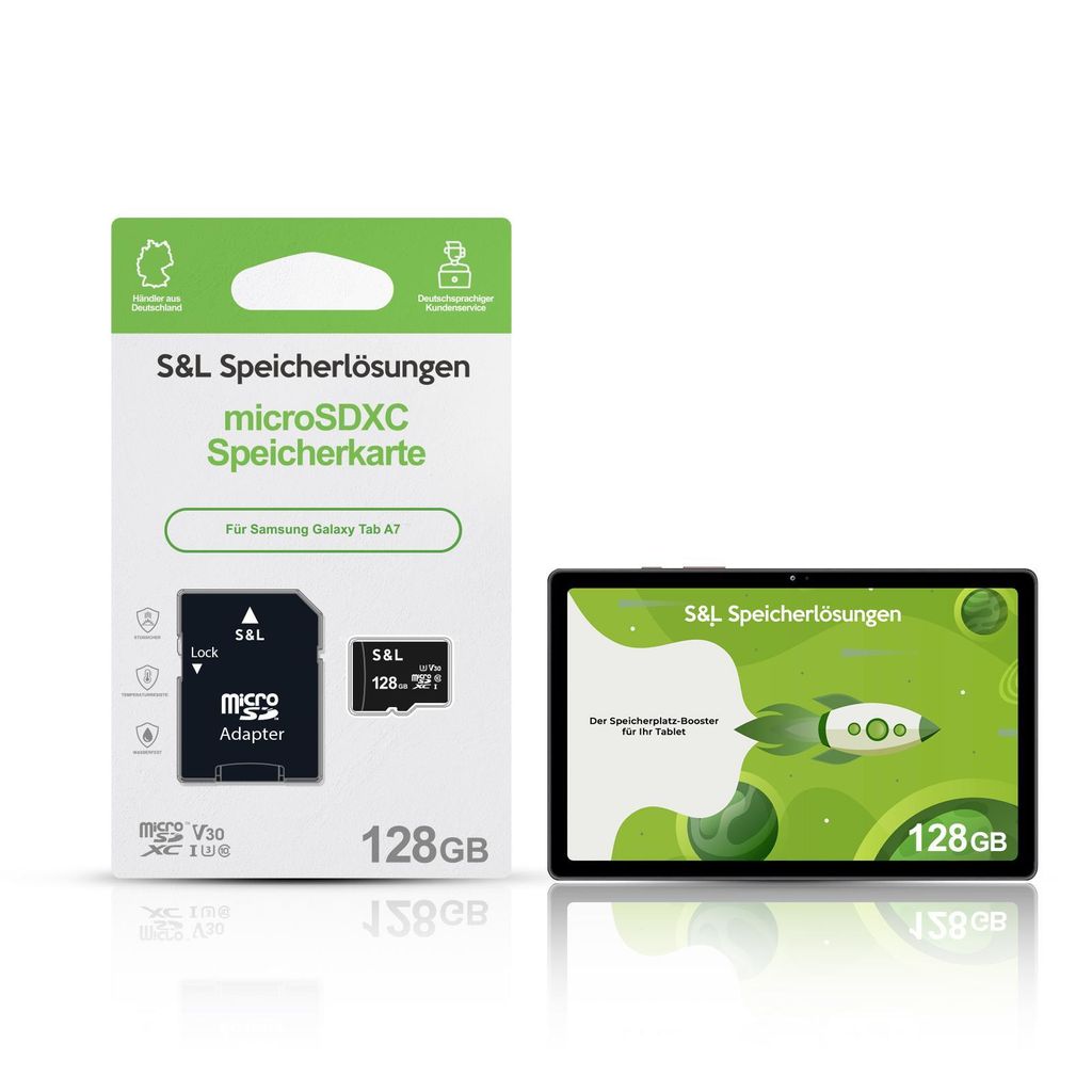 microSD Speicherkarte S&L für Samsung Galaxy Tab A7 - Produktbild 