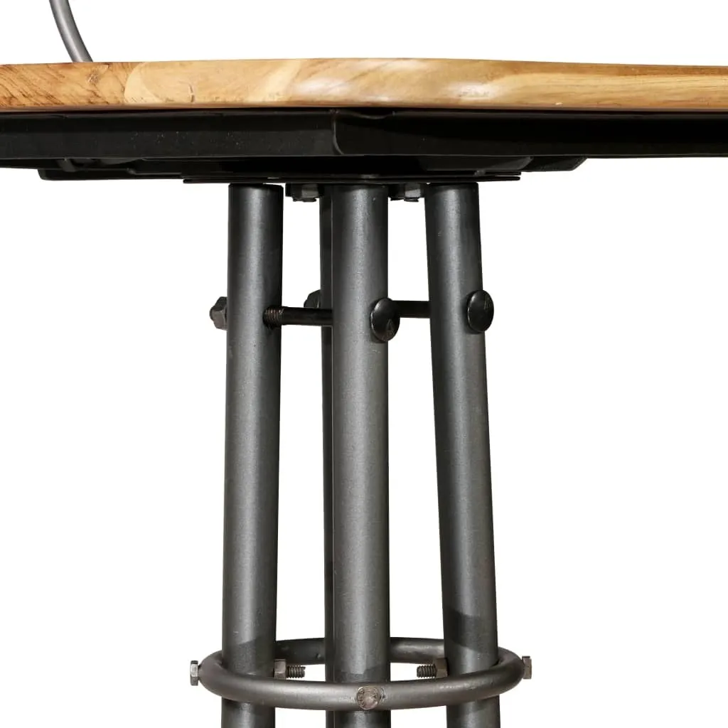 Tabouret de bar 2 pcs vieux bois de teck stable et durable pour bar