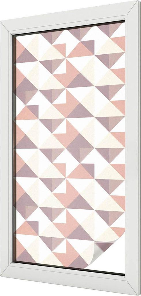 Buntglas Fensterfolie – 100x50 cm – Stained-Glass Design – blickdichte dekorative Sichtschutzfolie – selbstklebend, UV-Schutz – Moderne D...