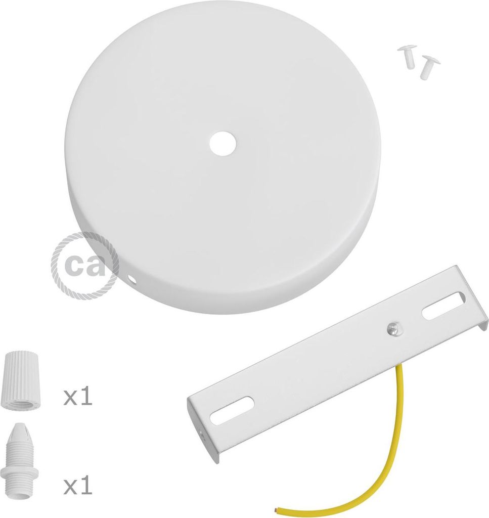 Metallisches Dachset ø120 x 25 mm, Zentralbohrung 10 mm, Produktbild 