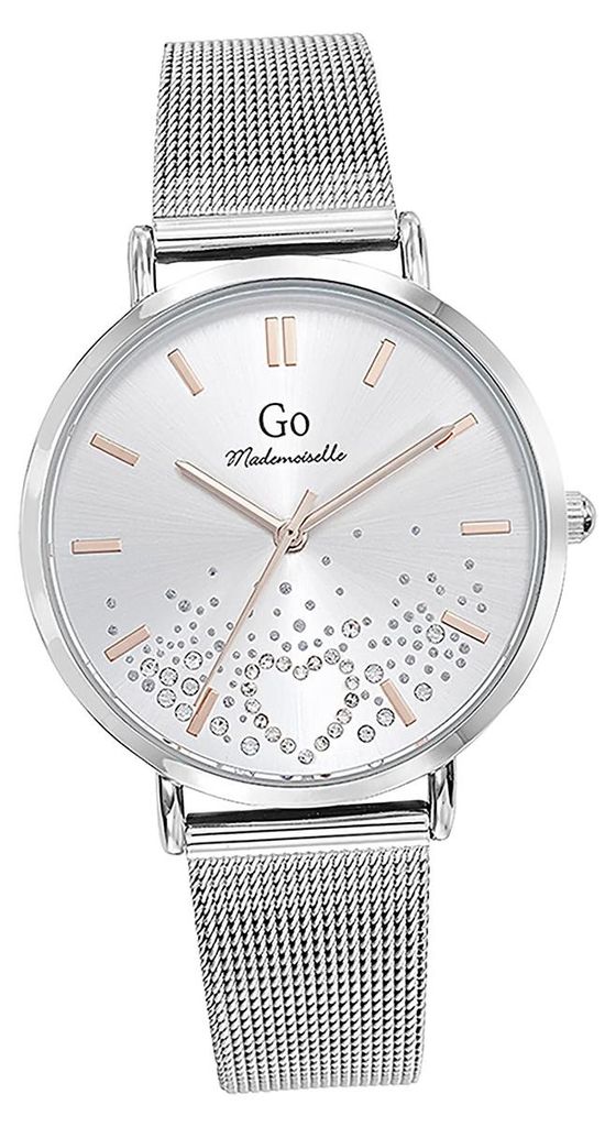 Girl Only GO Damen Armbanduhr Mademoiselle Quarz-Uhr Edelstahl silber D2UGO695602