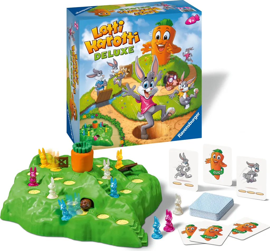 Lotti Karotti Deluxe Ravensburger : Jeu de Société Lapins et Carotte