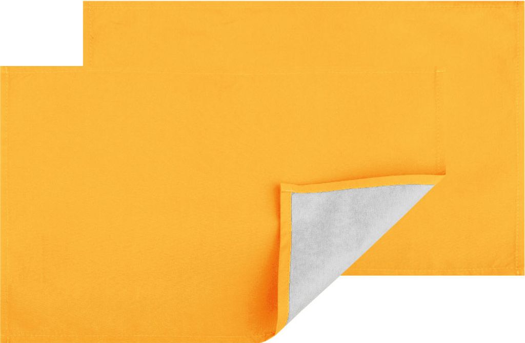 Platzsets Tischläufer Tischmatte Tischdecke, moderne Tischdeko (Hellorange / 2x Platzsets)