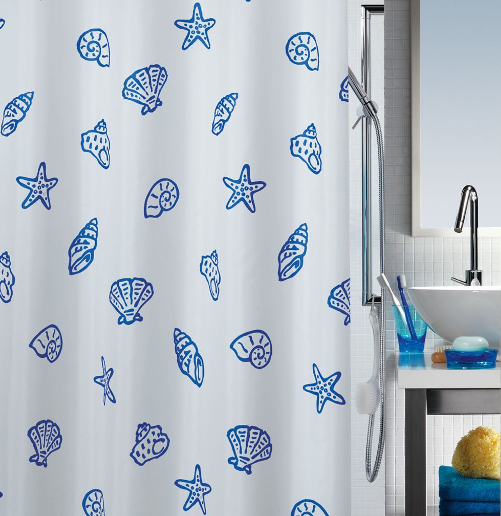 Spirella Duschvorhang Textil "Concha marine", Kaufland.de