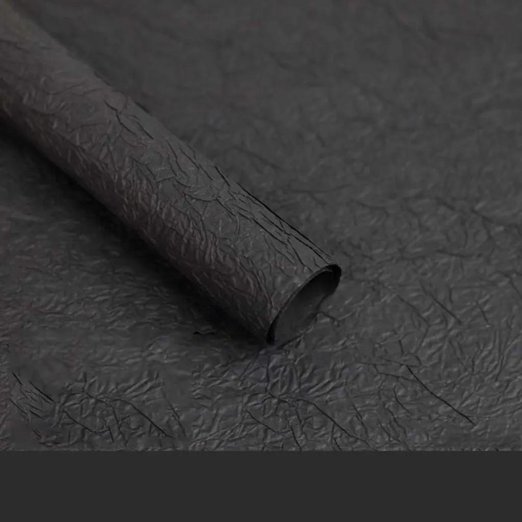 INF Carta con texture di pietra fatta a mano - 10 fogli - Artigianato artistico Nero