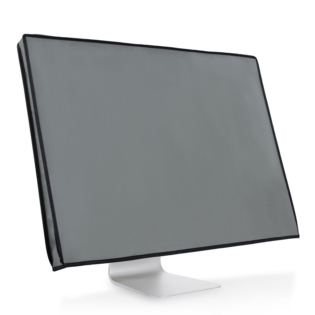 kwmobile Schutzhülle kompatibel mit 27-28" Monitor - Hülle PC Bildschirm - Computer Cover Case - Grau