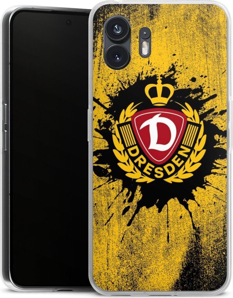 DeinDesign Handyhülle für Nothing Phone 2 Silikon Hülle Case Smartphone Schutzhülle Fußball Offizielles Lizenzprodukt SG Dynamo Dresden