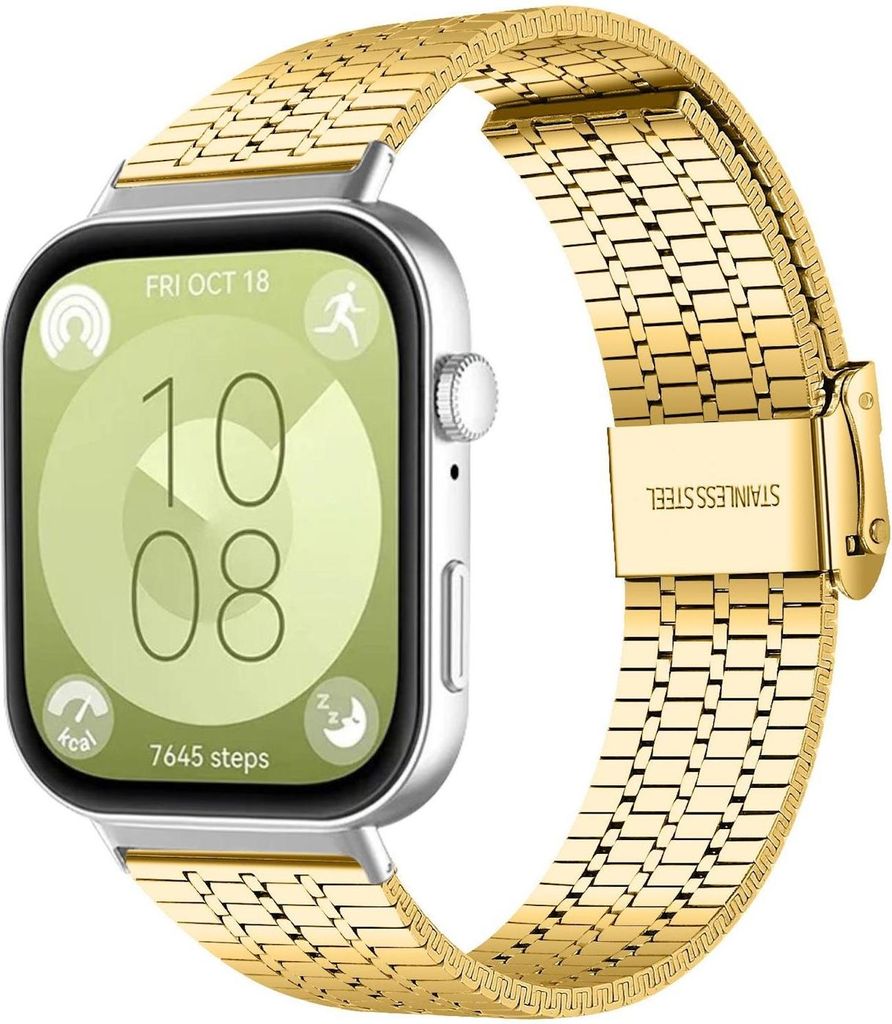 Smartwatch Armband Edelstahl für Huawei Watch Fit 5 4 / Fit 5 4 Pro / 3 Gold