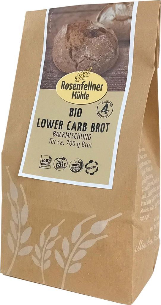 Lower Carb Brot Backmischung 240g - 6er Vorteilspack von Rosenfellner Mühle