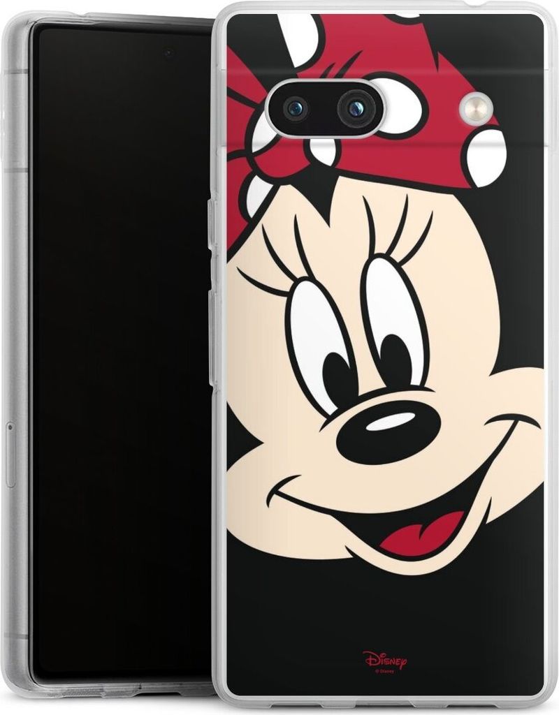 DeinDesign Handyhülle für Google Pixel 7a Silikon Hülle Case Smartphone Schutzhülle Disney Minnie Mouse Offizielles Lizenzprodukt
