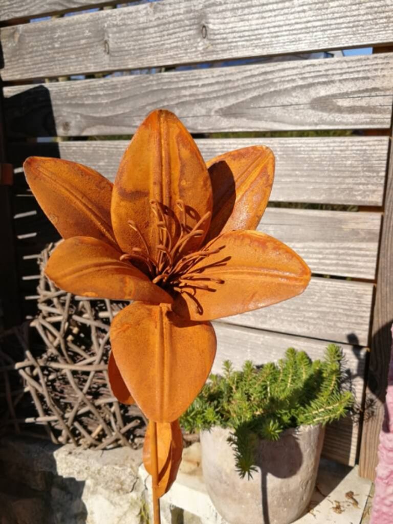 Edelrostoptik Blume Lilie, Susan (kleine Blätter) Produktbild 