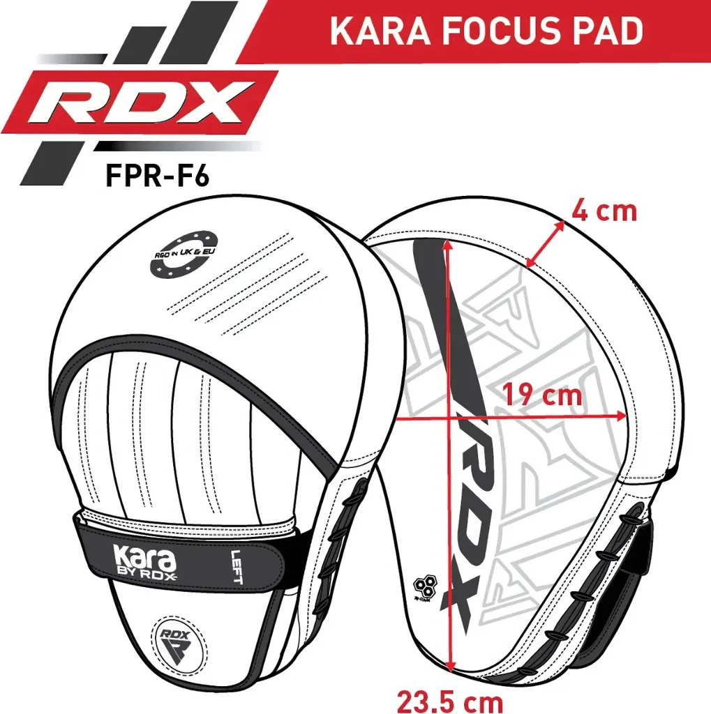 Matériel Entraînement Boxe RDX F6 Kara Noir - Améliorez votre Vitesse - 6