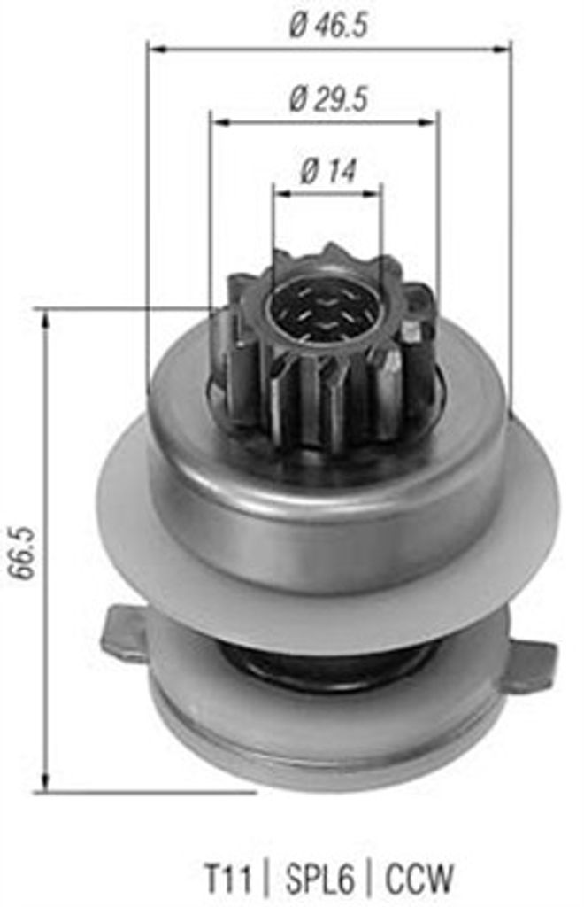 MAGNETI MARELLI 940113020155 Anlasser-Ritzel 210803708620 AMB0155 für LADA SAMARA (2108, 2109, 2115, 2113, 2114) NOVA (2105) 110 (2110) 111 Kombi