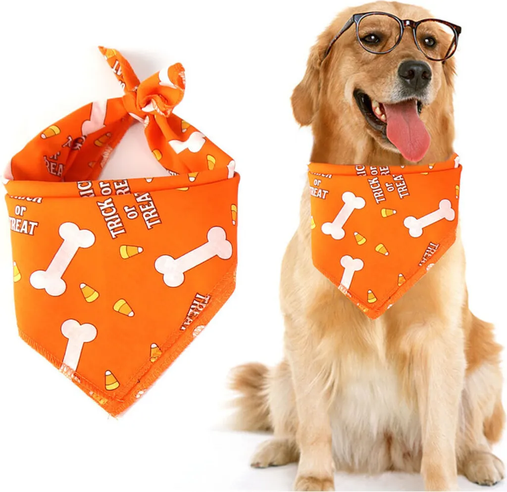 Bandana Halloween per Cani Resistente: Fazzoletto Lavabile Alta Qualità
