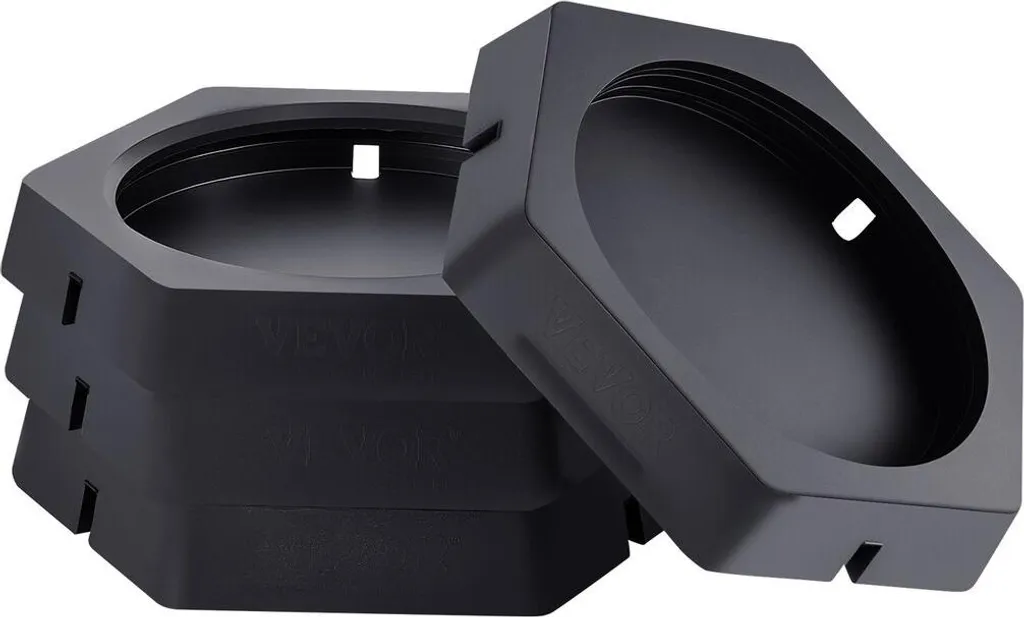 Cales de nivellement camping-car 5000 lb pour pieds ronds 10'' - 4 pcs