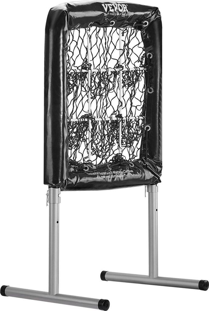 9-Loch-Baseballnetz, 28"x27" Softball-Baseball-Trainingsausrüstung für Schlag- und Wurftraining, strapazierfähige, höhenverstellbare Trainingsh...