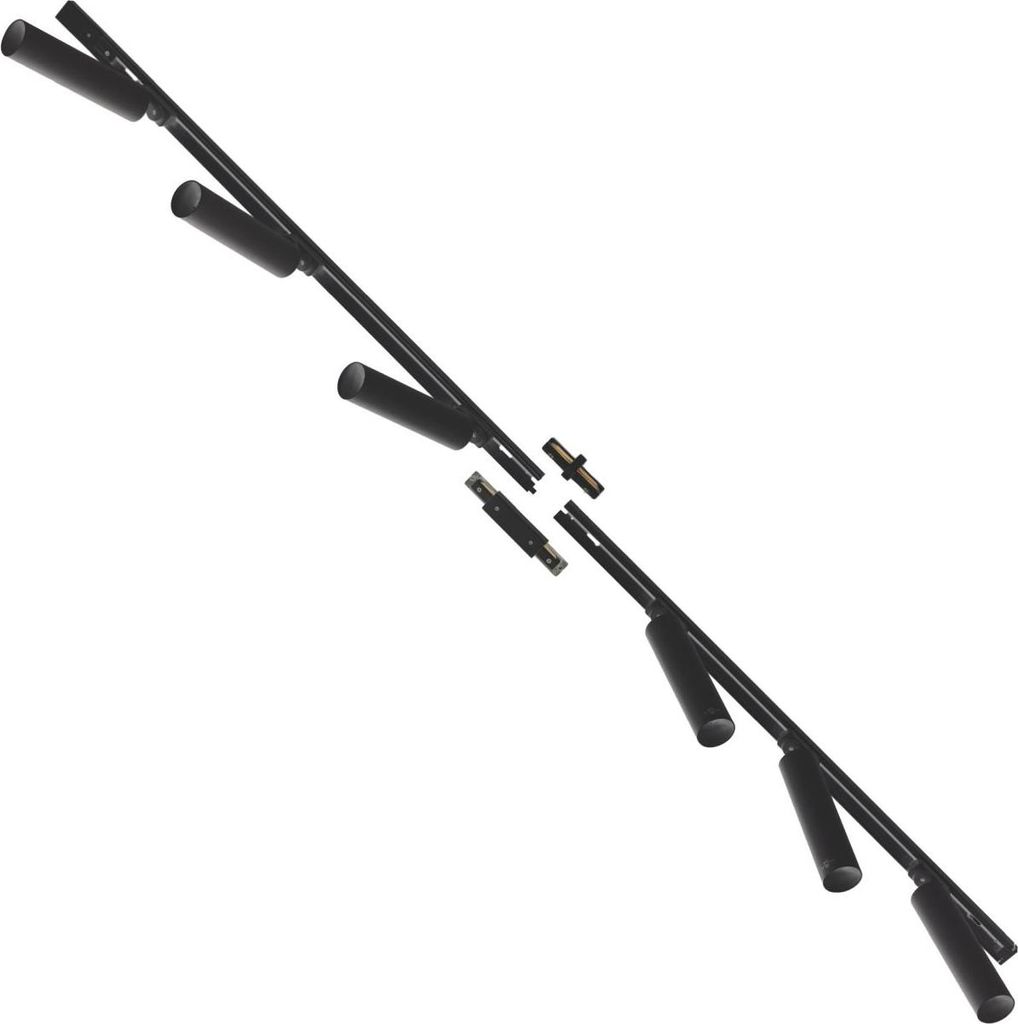 ZUMALINE Schienenstrahler-Set 6x GU10 2 m schwarz Lulu Track 3027