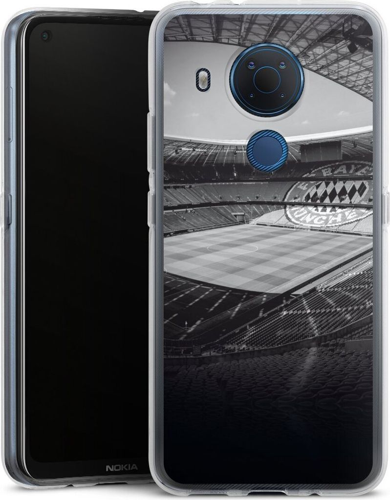 DeinDesign Handyhülle für Nokia 5.4 Silikon Hülle Case Smartphone Schutzhülle FC Bayern München FCB Stadion