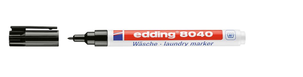 Edding 8040, 1 szt., Czarny, Okrągła końcówka, 1 mm, 145 Zdjęcie produktu 