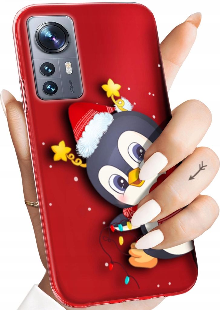 BEDRUCKTE HÜLLEN für XIAOMI 12 5G / 12X 5G HANDYHÜLLEN HANDY SCHUTZ HÜLLE CASE SILIKON MUSTER WEIHNACHTEN SANTA CLAUS CHRISTMAS