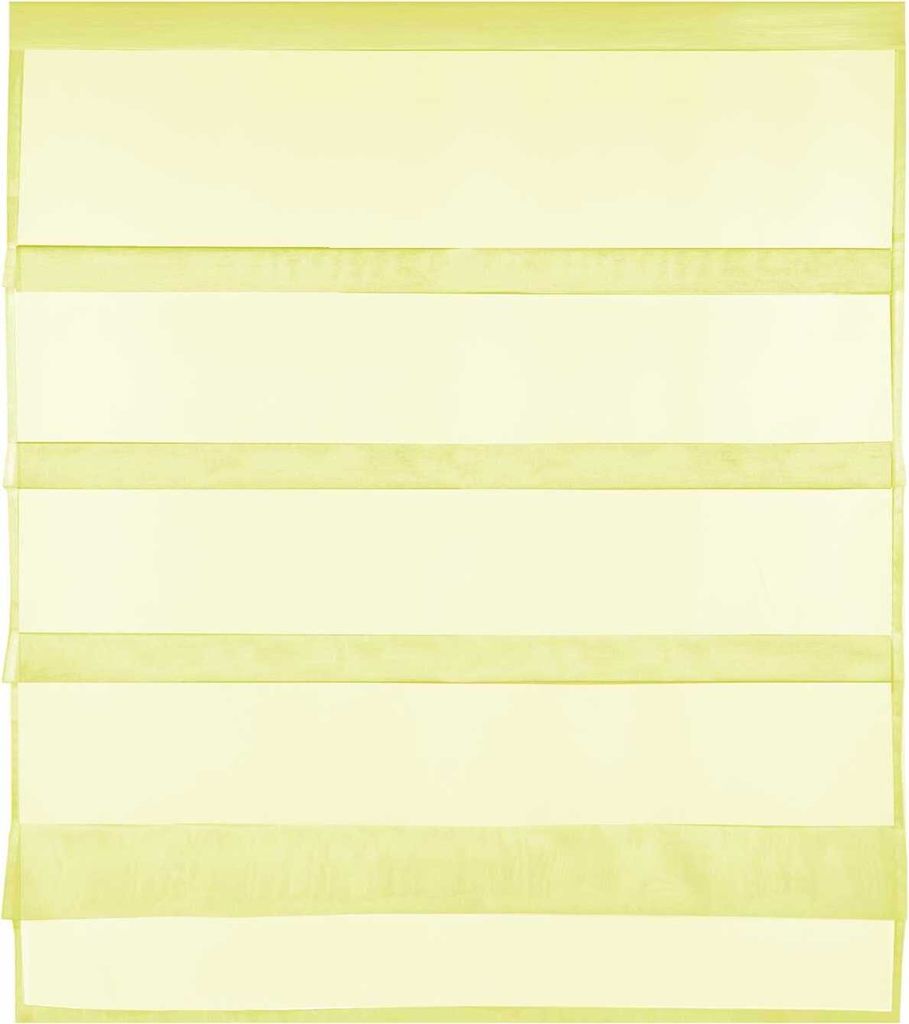 Gardine Raffoptik mit Stangendurchzug, Größe: 90x110cm, Farbe: Gelb