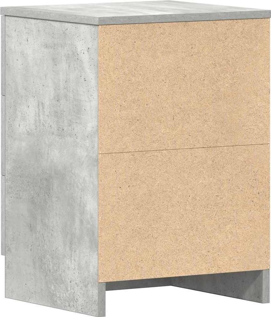 vidaXL Nachttische 2 Stk. Betongrau 38x35x56 cm Produktbild 8