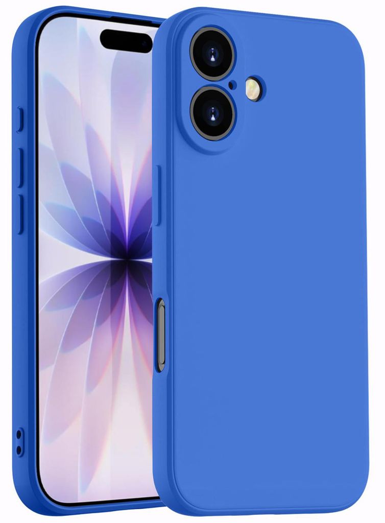 Hülle für iPhone 17, Slim Liquid Silikon Gel Gummi Stoßfest Schutzhülle Dunkelblau