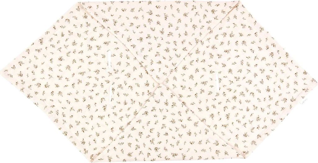 KraftKids Decke für Babyschale Winter Musselin Zweige braun 75 cm x 75 cm