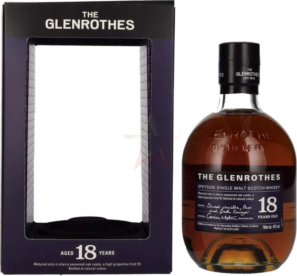 The Glenrothes 18 Years Old Speyside Single Malt Scotch Whisky 43,00 % 0,70 Liter