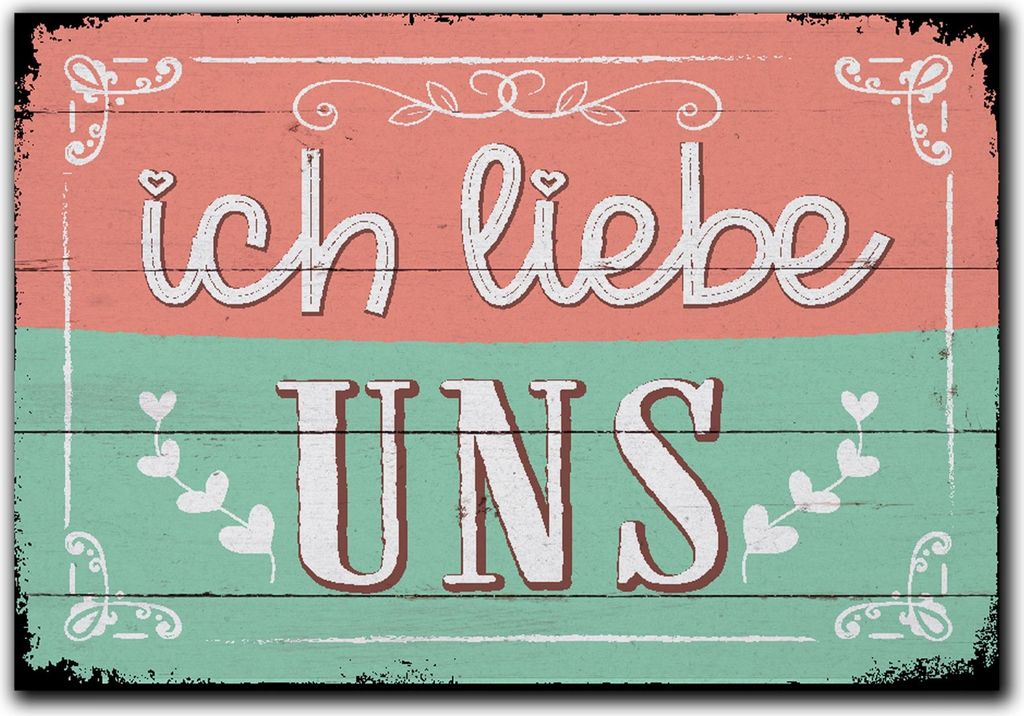 LANOLU Kühlschrankmagnete lustig- Ich liebe uns - lustige Magnete mit Sprüchen und witzigen Motiven 8x5,5cm