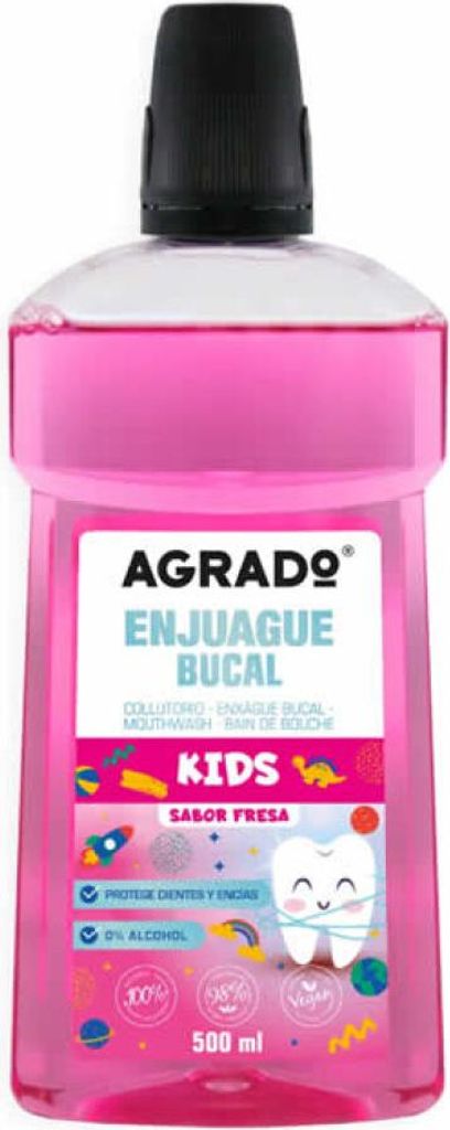 Agrado Kids Erdbeer-Mundwasser 500 ml